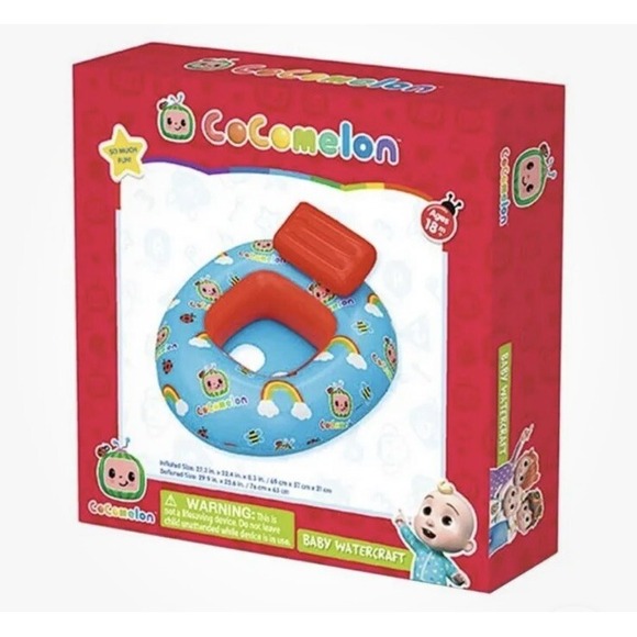 COCOMELON FLOAT WATERCRAFT TODDLERS BABIES 18+ MONTHS‎ NEW IN BOX POOL RAFT - Picture 1 of 4